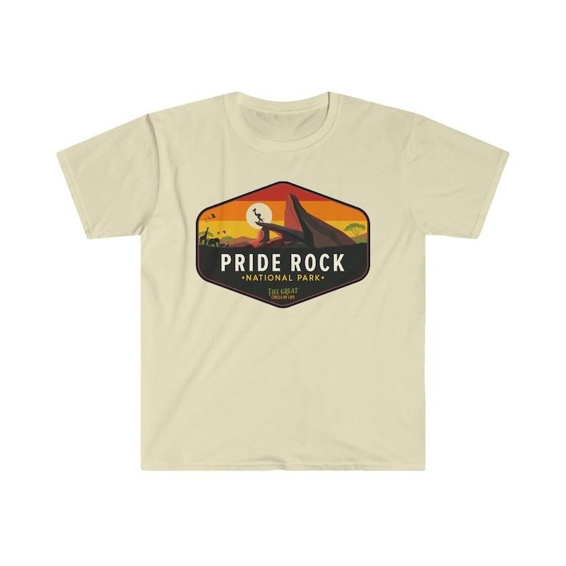 Lionn Kingg T-Shirt, Pride Rock National Park Tshirt, Simbaa Shirt, Unisex, Animal Kingdom Shirt Gift, Trendy Cartoon Tee...