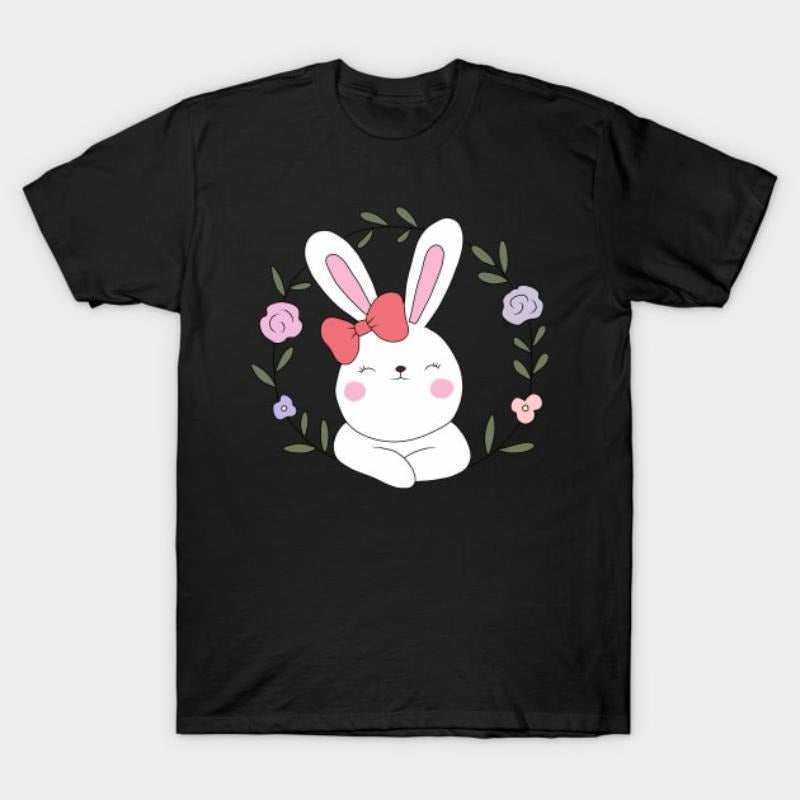 Little Bunny T-Shirt - Hopping into Spring with Cute Rabbit Print Hoodie, Sweatshirt | UrbanDripWear.com