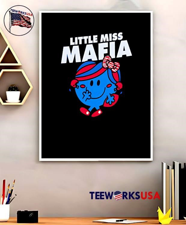 Little Miss Mafia Football Player T-Shirt