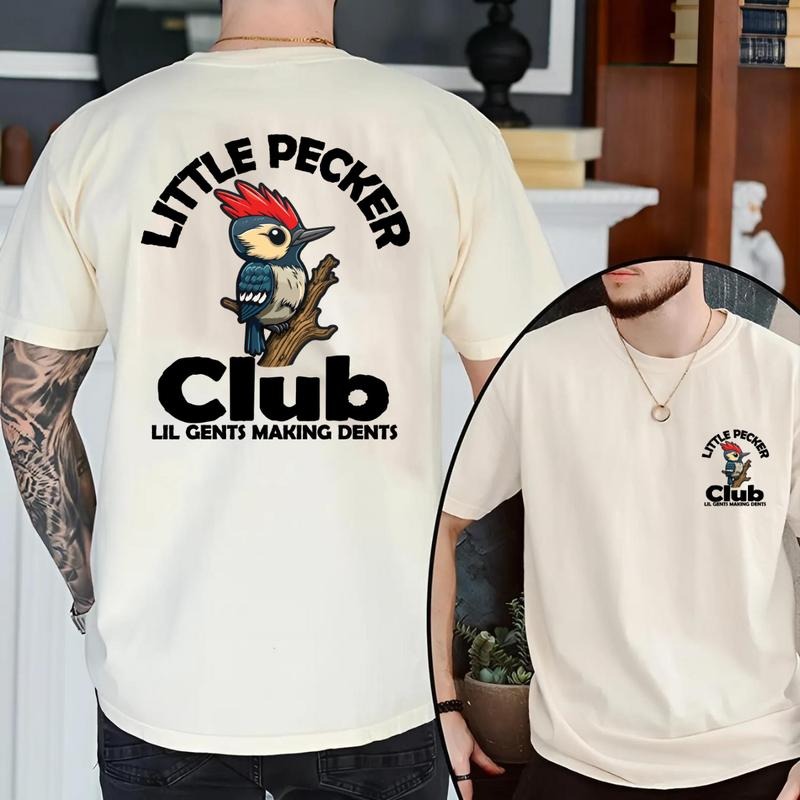Little Pecker Club Unisex Cotton Tshirt - Sport Grey, Short Sleeve Hoodie, Sweatshirt | UrbanDripWear.com
