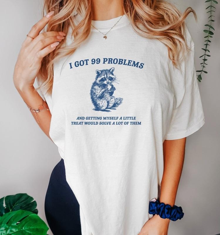 Little Treats Solve Problems, Raccoon T Shirt, Weird T Shirt, Funny T Shirt, Meme T Shirt, Trash Panda T Shirt Hoodie,...