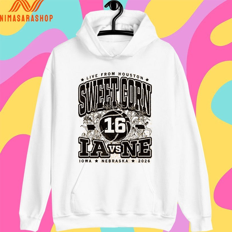 Live From Houston Sweet Corn 16 Los Angeles Vs Nebraska Cornhuskers Iowa Nebraska 2026 Shirts