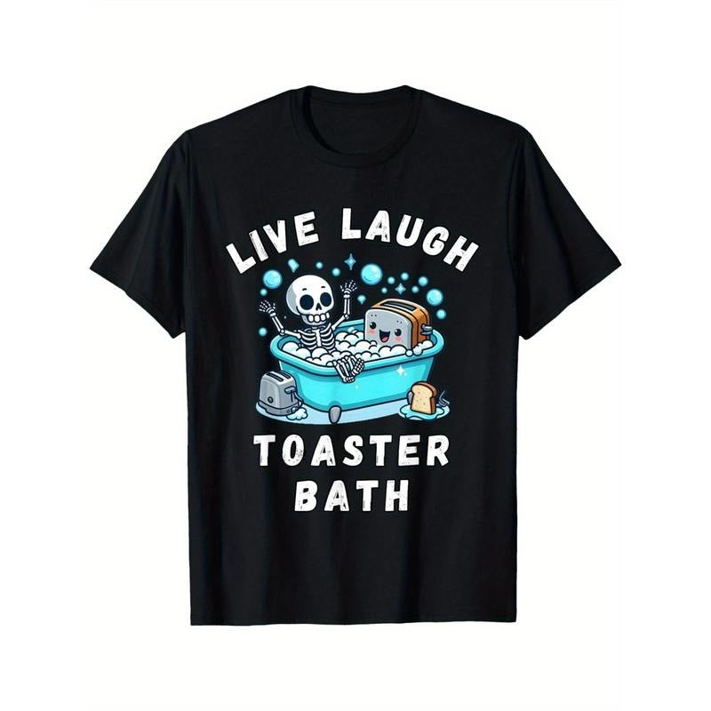 Live Laugh Toaster Bath, Sarcastic Unhinged Meme Saying T-Shirt made in usa Hoodie, Sweatshirt | UrbanDripWear.com