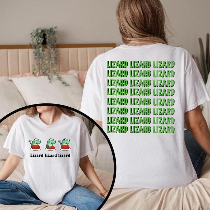 Lizard Shirt 2 side Meme Lizard Shirt, Lizard Lizard Lizard Meme Shirt Unisex Hoodie, Sweatshirt | UrbanDripWear.com
