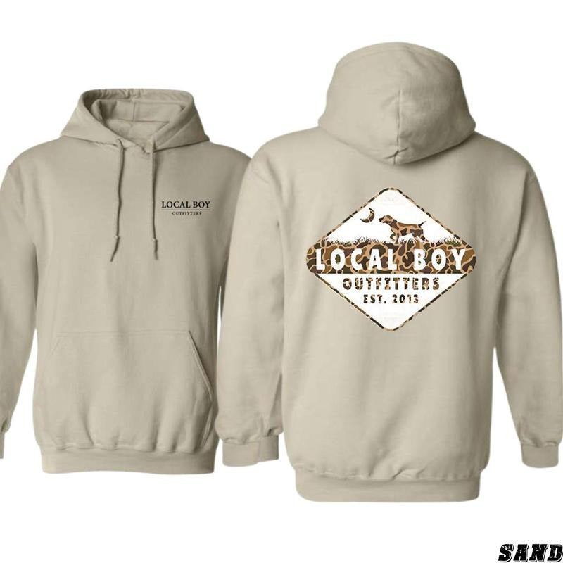 Local Boy Dog Outfitters Camouflage Hunting Hoodie - Sweatshirt, Unisex Tee | UrbanDripWear.com