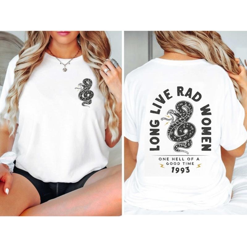 Long Live Rad Women Tee | Trendy Aesthetic Boho Shirt | Feminist Girl Power Top Hoodie, Sweatshirt | UrbanDripWear.com