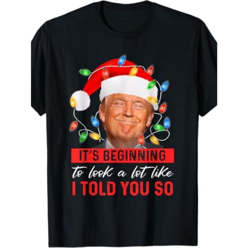 Looks a lot like Trump's Christmas T-shirt. - 100% cotton T-shirt made in usa Hoodie, Sweatshirt | UrbanDripWear.com
