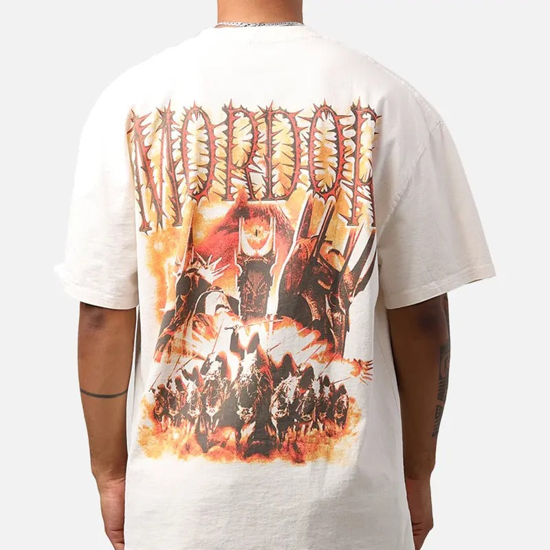 Lord Of The Rings Mordor Vintage  T-Shirt Off White Trending Movie T shirt Vintage 90s T-shirt gift for Movie fans gift...
