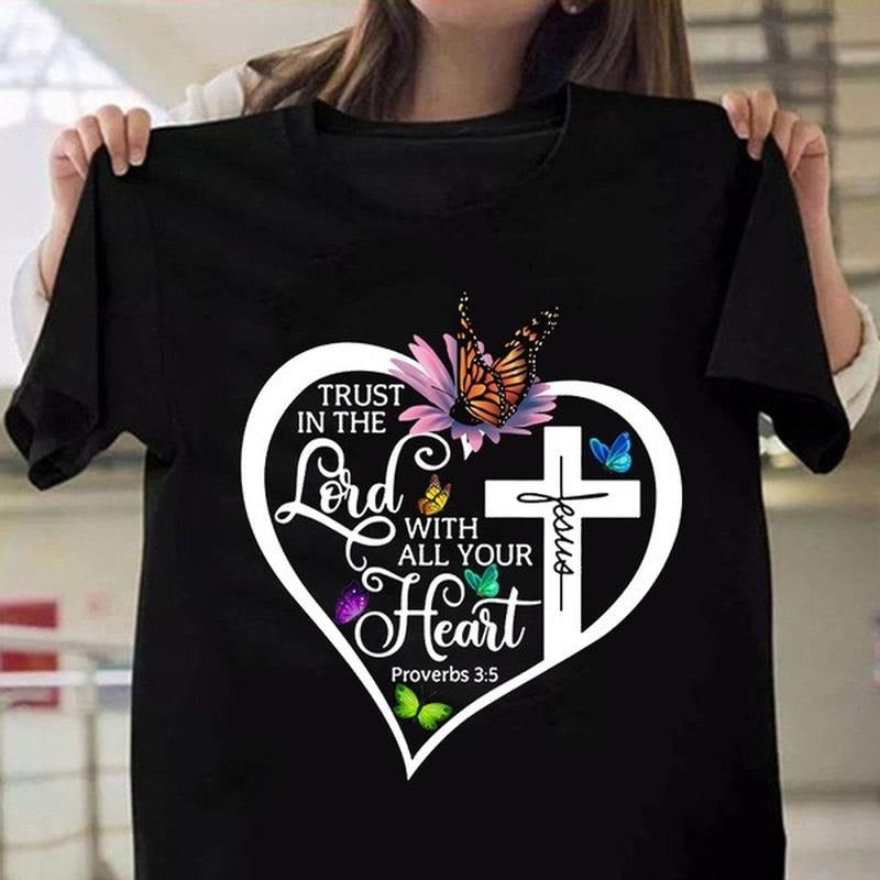 Lord with Your Heart Print Women T Shirt Short Sleeve O Neck Loose Women Tshirt Ladies Tee Shirt Tops Clothes style 02...