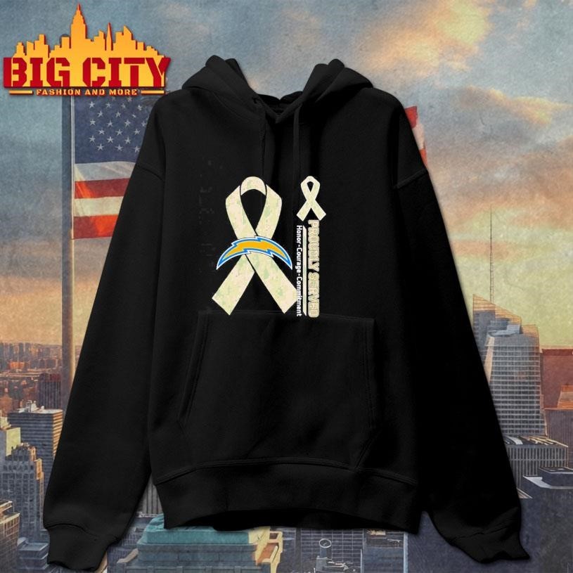 Los Angeles Chargers Proudly Served Honor Courage Commitment Shirt