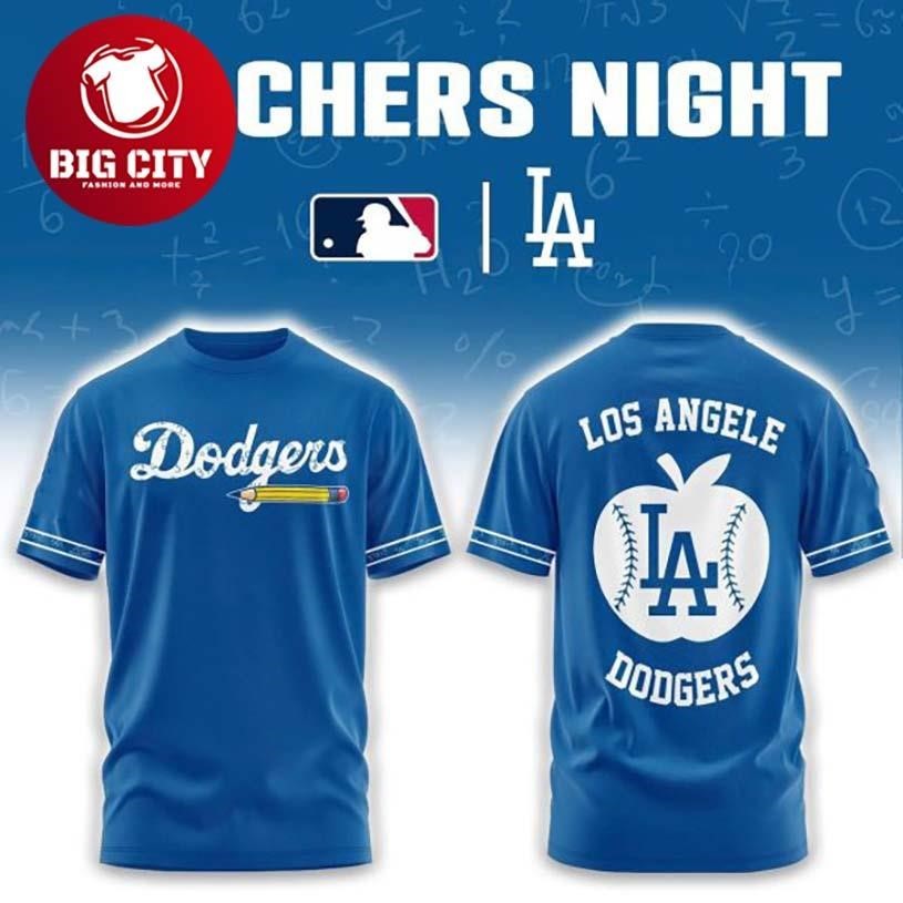 Los Angeles Dodgers Teacher Night 2026 Appreciation Two Sided Shirt