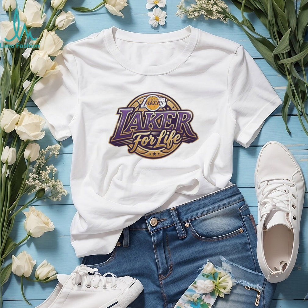 Los Angeles Lakers For Life Vintage Logo Basketball Fan T Shirt