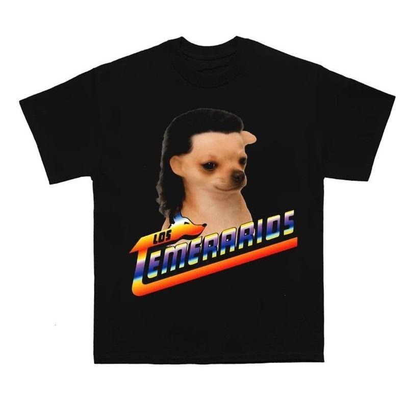 Los Temerarios Dog Collection Shirt Trendy Funny Cotton Crew Neck Graphic Tees For Men And Women T-Shirt Hoodie, Sweatshirt