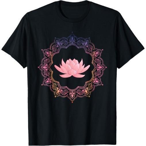 Lotus Mandala Circle | Spiritual Yoga T-Shirt Made in USA Hoodie, Sweatshirt | UrbanDripWear.com