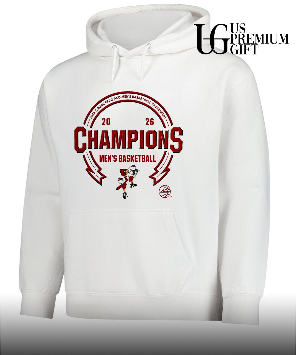 Louisville Cardinals 2026 T. Rowe Price ACC Men’s Basketball Tournament Champions shirt