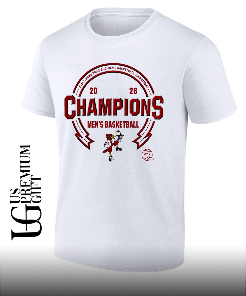 Louisville Cardinals 2026 T. Rowe Price ACC Men’s Basketball Tournament Champions shirt