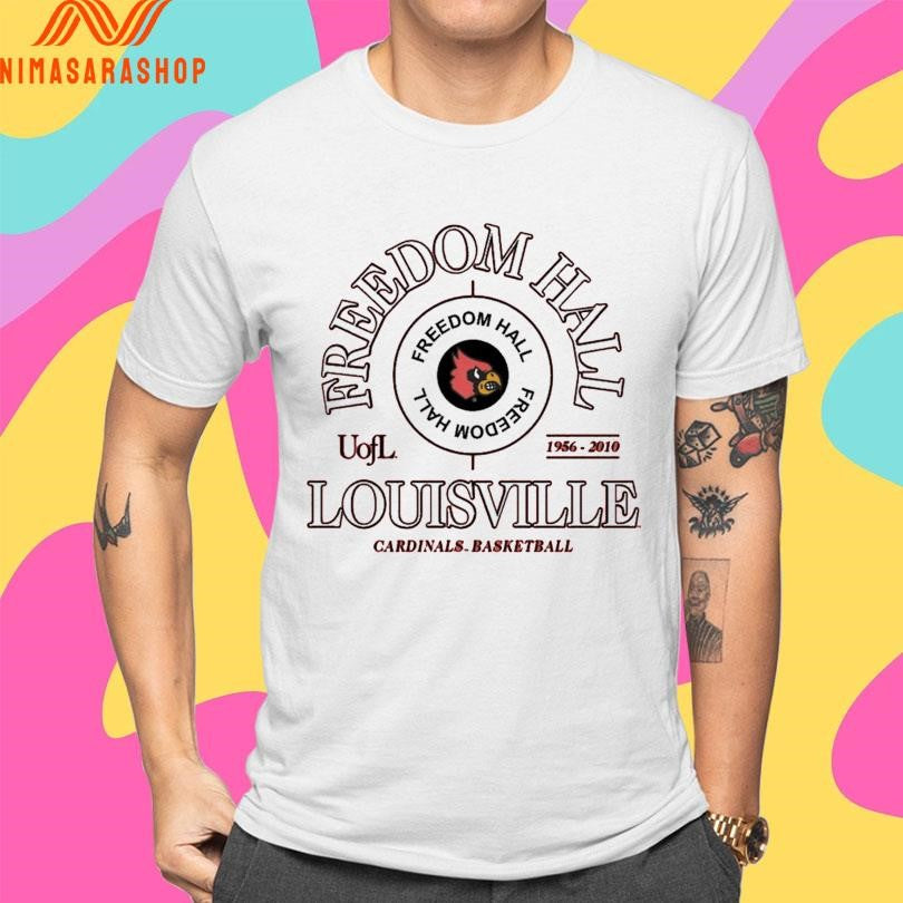 Louisville Cardinals Men’s Basketball Freedom Hall Louisville Uofl 1956-2010 Cardinals Basketball Vintage Shirts