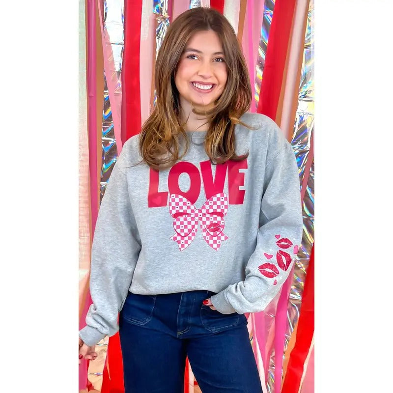 Love Bow Graphic Sweatshirt T-Shirts, Hoodie | UrbanDripWear.com