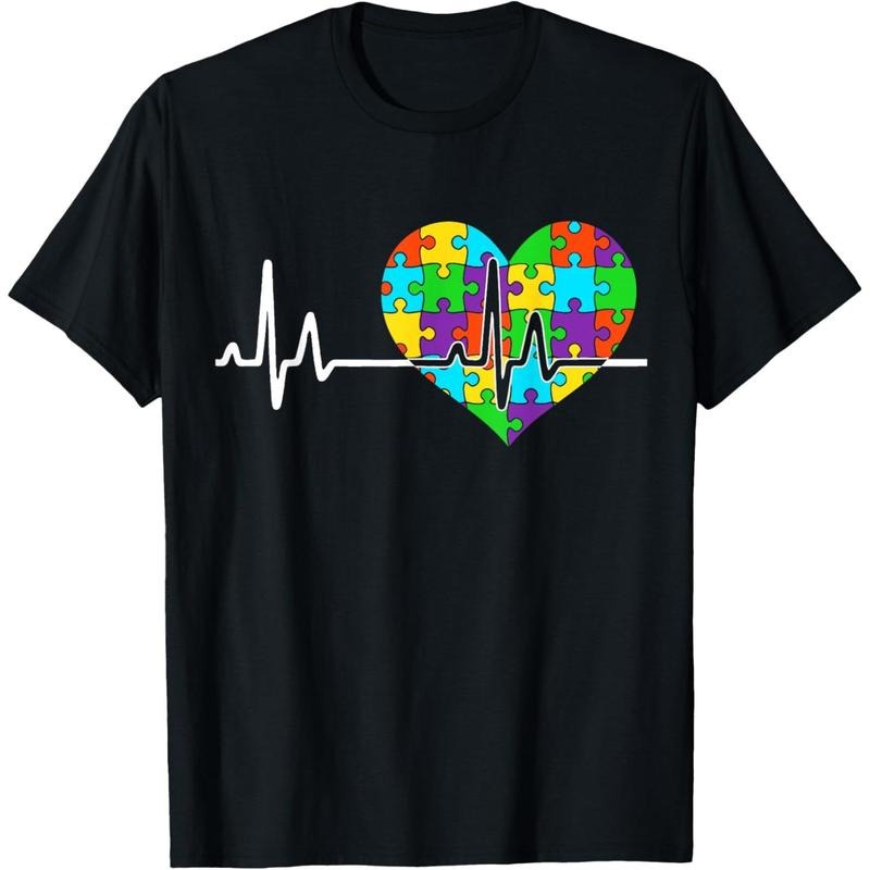 Love Heart Puzzle acceptance Men Women  autism awareness T-Shirt Hoodie, Sweatshirt | UrbanDripWear.com