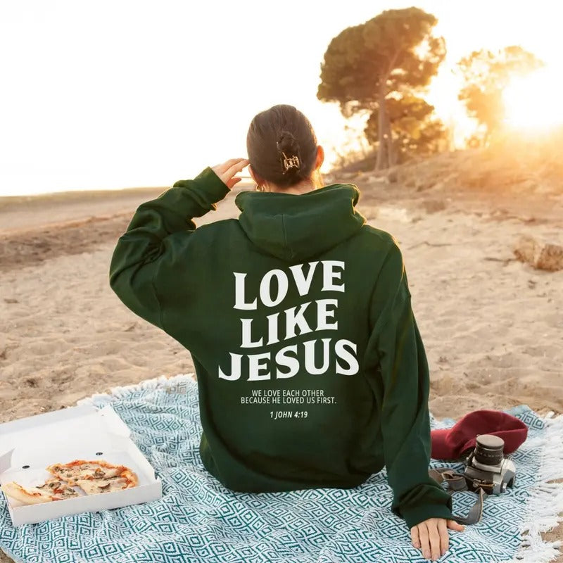 Love Like Jesus Hoodie Christian Hoodie Christian Sweatshirt Jesus  T-shirt, sweater and Hoodie | UrbanDripWear.com