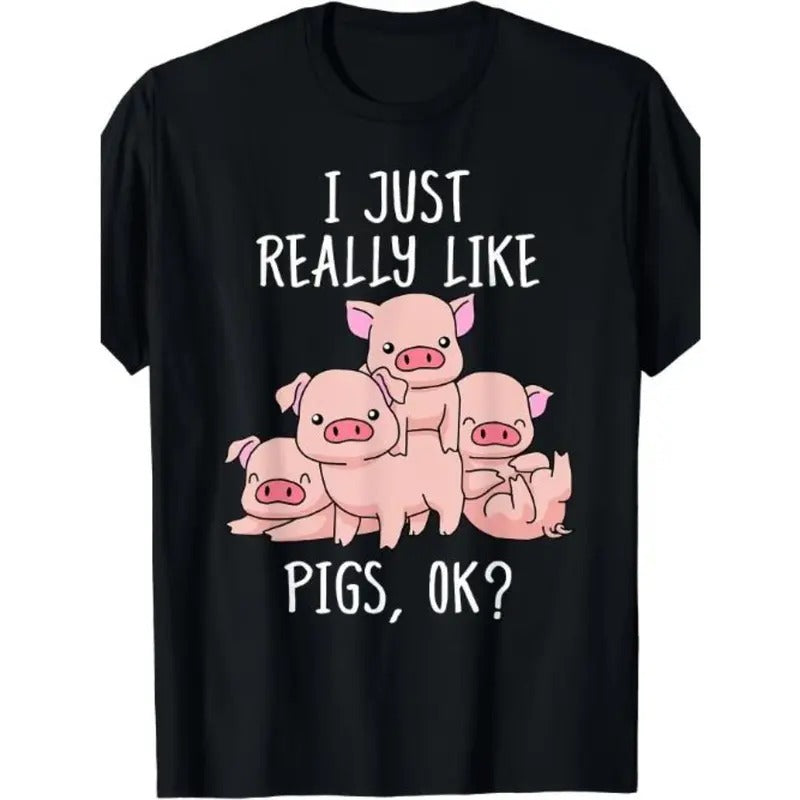 Love Pig T-Shirt Gifts Pigs Tshirt Men Cute Swine T-Shirt Made in USA Hoodie, Sweatshirt | UrbanDripWear.com