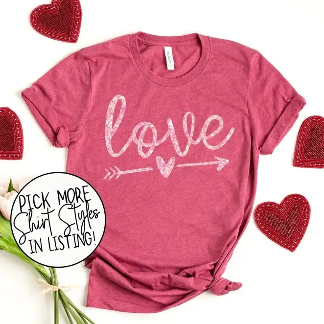 Love Valentine's Shirt, Arrow Love Sweatshirt, Hoodie, T-Shirt | UrbanDripWear.com