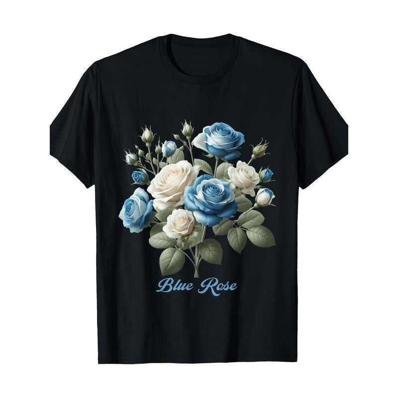 Lovely Blue Rose Plant Nature Lover T-shirt -100% cotton Made in USA Hoodie, Sweatshirt | UrbanDripWear.com