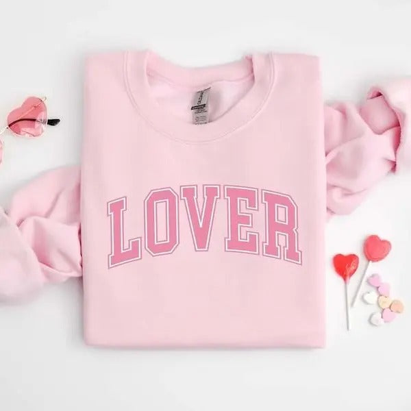 Lover Sweatshirt, Lover Valentines Sweater, Valentines Day Hoodie, Cute Valentine Gift Shirt, Valentine Lover Gifts,...