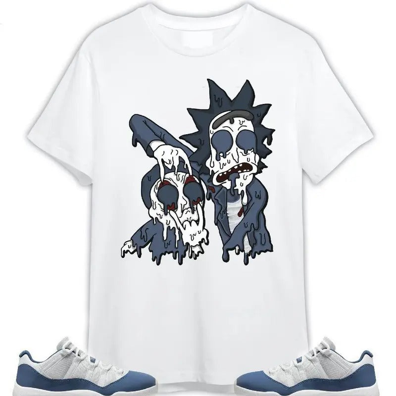 Low Diffused Blue 11s Shirt Rick And Drip Halloween Fan Gift Shirt, Vintage Shirt Hoodie, Sweatshirt | UrbanDripWear.com