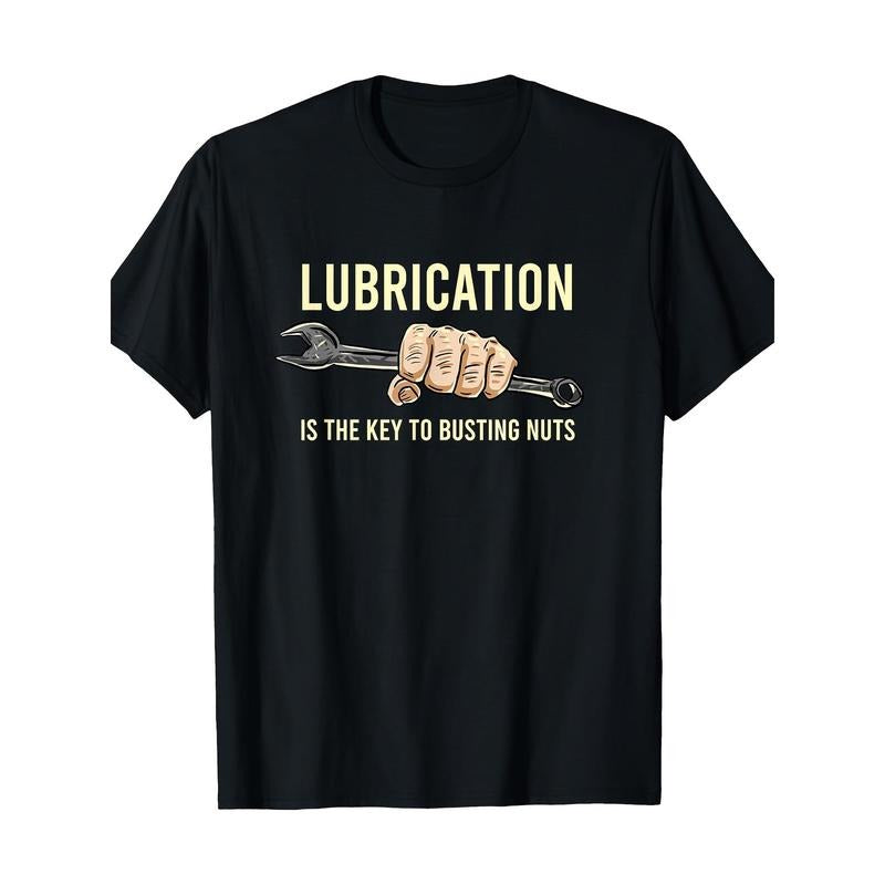 Lubrication Is The Key Funny Machinist Profession Men Gift T-Shirt - 220g made in usa Hoodie, Sweatshirt | UrbanDripWear.com
