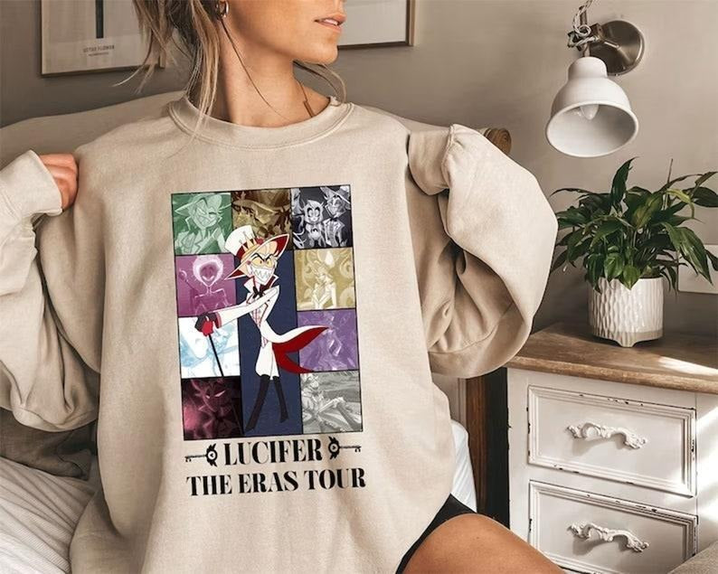 Lucifer The Eras Tour Inpired , Lucifer Morningstar Hazbin Hotel Sweatshirt T-Shirts, Hoodie | UrbanDripWear.com