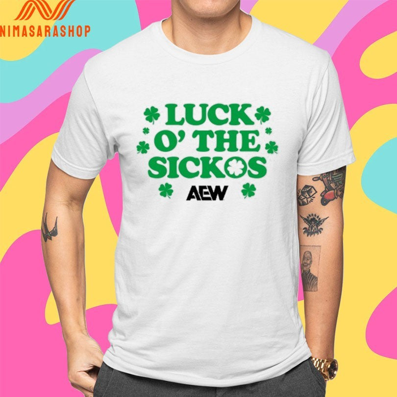 Luck O’ The Sickos AEW St Paddy’s Day 2026 Shirts