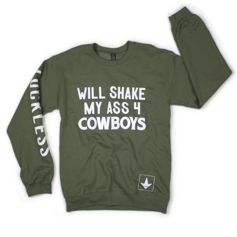 Luckless Outfitters WSMA4 Cowboys Fleece Sweatshirt Cotton Womenswear T-Shirts, Hoodie | UrbanDripWear.com