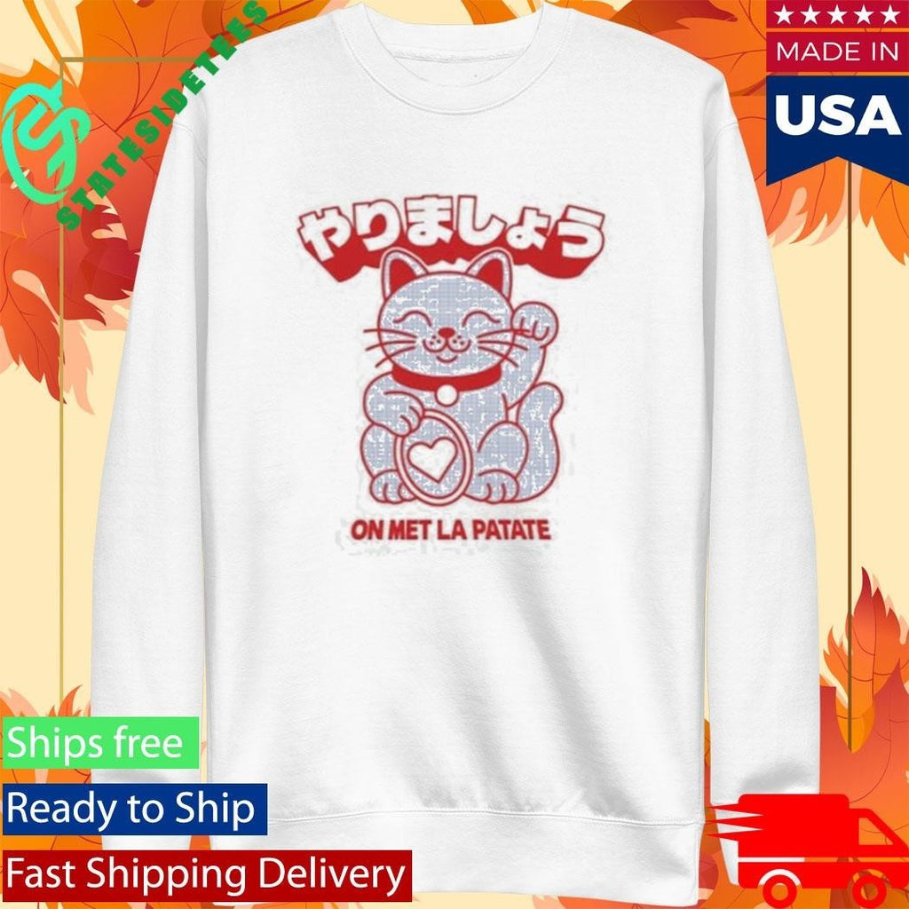 Lucky Cat On Met La Patate Shirt