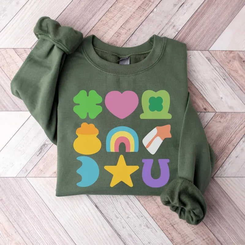 Lucky Charm Sweatshirt, 2025 St Patricks Day Sweatshirt, Lucky T-Shirt, Saint Patrick's Day Shirt, St Pattys Day...