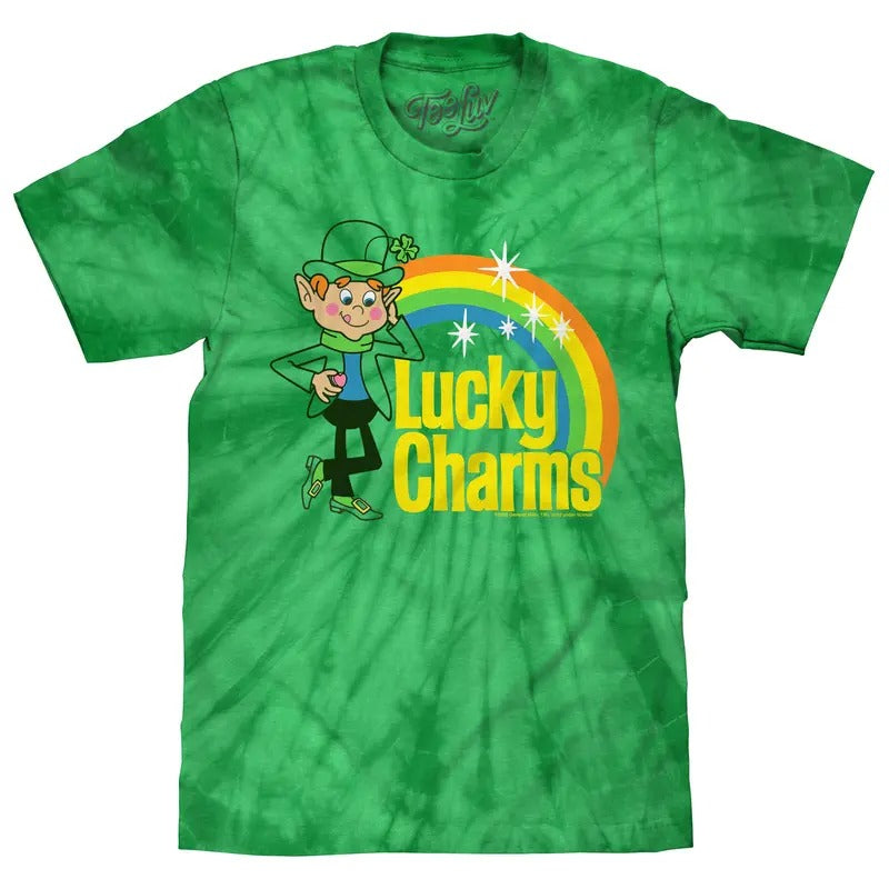 Lucky Charms Tie Dye T-Shirt - Kelly Green Tie Dye Hoodie, Sweatshirt | UrbanDripWear.com
