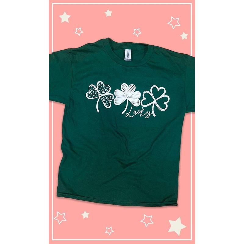 Lucky Clovers Graphic Youth T-Shirt Hoodie, Sweatshirt | UrbanDripWear.com