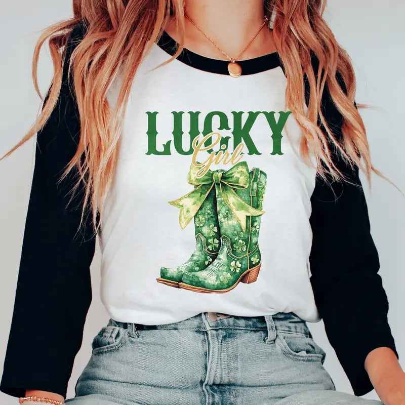 Lucky Girl St. Patrick's Day Unisex Shirt - ONLY ONE LARGE Heavy Cotton available Hoodie, Sweatshirt | UrbanDripWear.com