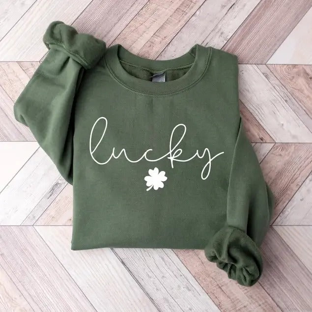 Lucky Happy Patrick's Day Sweatshirt and Hoodie, T-Shirt | UrbanDripWear.com