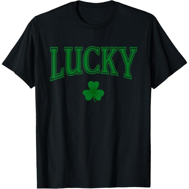 Lucky St Patrick's Day Clover Shamrock Lucky T-Shirt made in USA Hoodie, Sweatshirt | UrbanDripWear.com