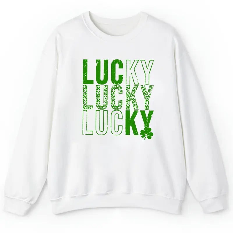 Lucky shirt , St. Patricks Day shirt Hoodie, Sweatshirt | UrbanDripWear.com
