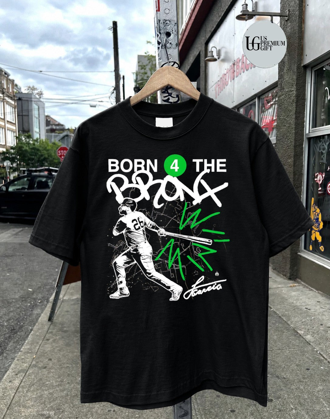 Luis Garcia Jr. Born 4 the Bronx New York Yankees baseball shirt