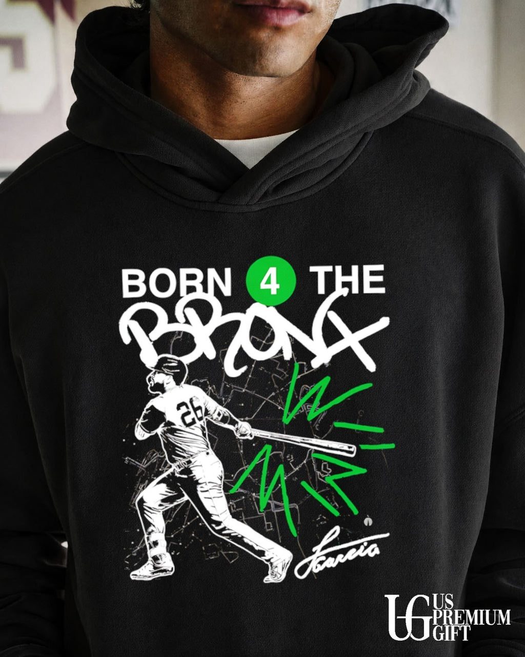 Luis Garcia Jr. Born 4 the Bronx New York Yankees baseball shirt