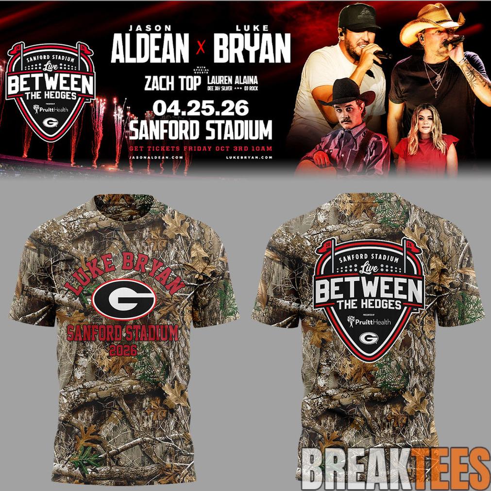 Luke Bryan x Jason Aldean ‘Live Between The Hedges’ Limited Edition T-Shirt
