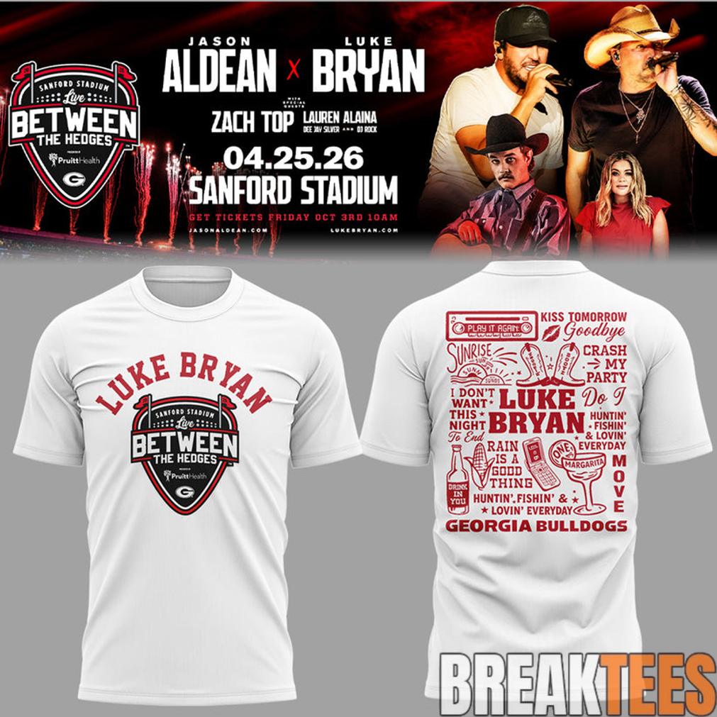 Luke Bryan x Jason Aldean ‘Live Between The Hedges’ Limited Edition T-Shirt