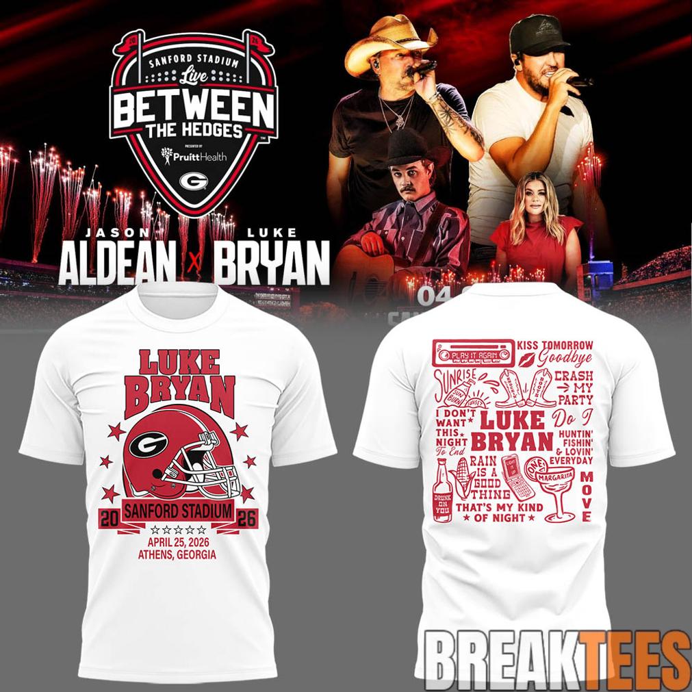 Luke Bryan x Jason Aldean ‘Live Between The Hedges’ Limited Edition T-Shirt