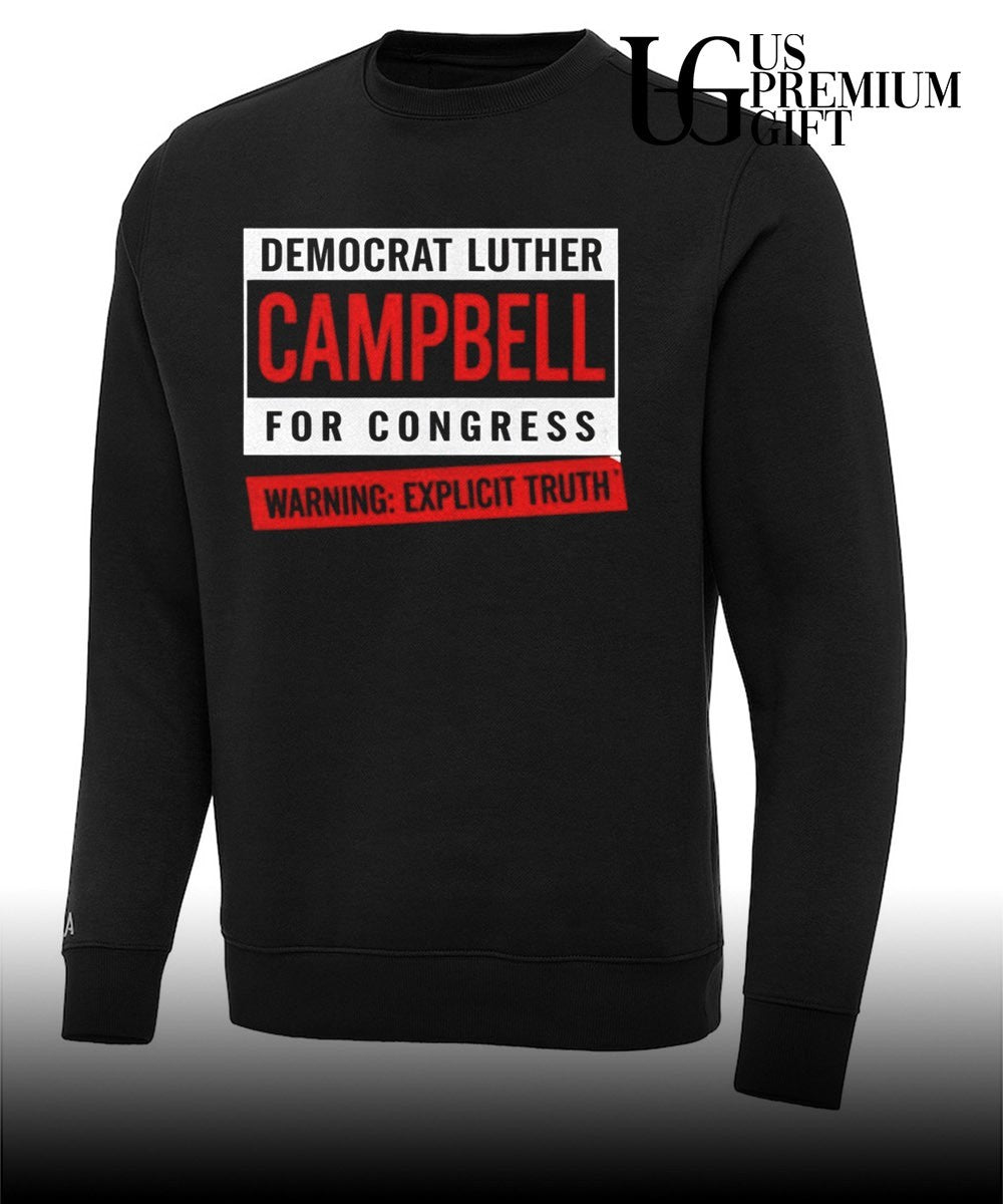Luther Campbell Uncle Luke 2026 Democrat Congress Warning Explicit Truth shirt
