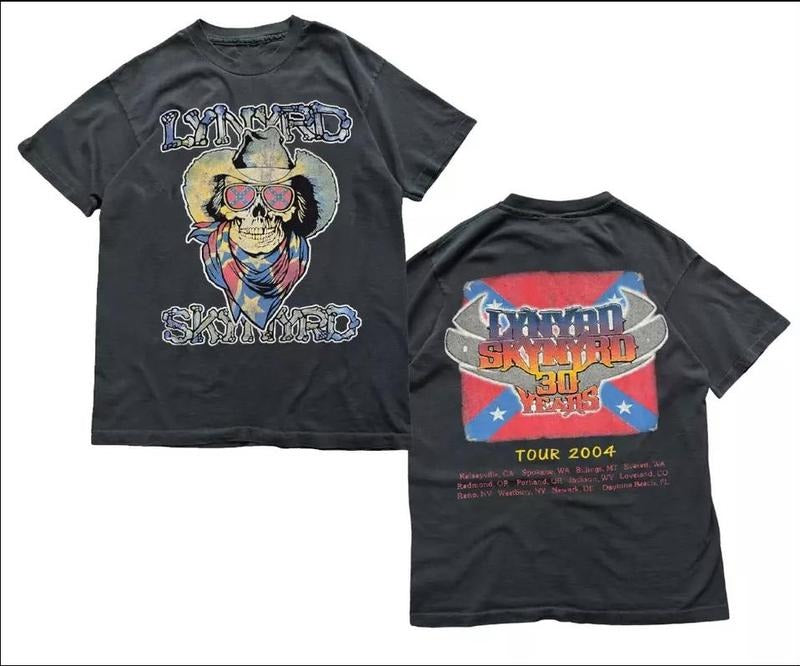 Lynyrd Skynyrd Retro Music 30 Years Tour Rock Band T-Shirt Black Gift Fans Hoodie, Sweatshirt | UrbanDripWear.com