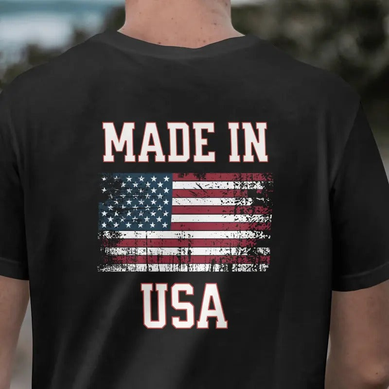 MADE IN USA T Shirt, 100% Made in the USA Classic Cotton Hoodie, Sweatshirt | UrbanDripWear.com
