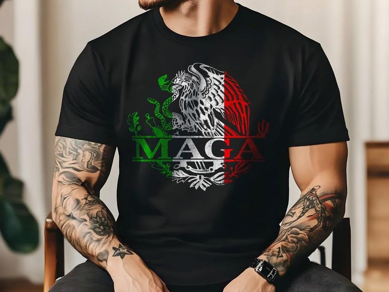 MAGA Mexican Eagle Anti-Trump Mexicans Ain't Going Anywhere T-Shirt Hoodie, Sweatshirt | UrbanDripWear.com